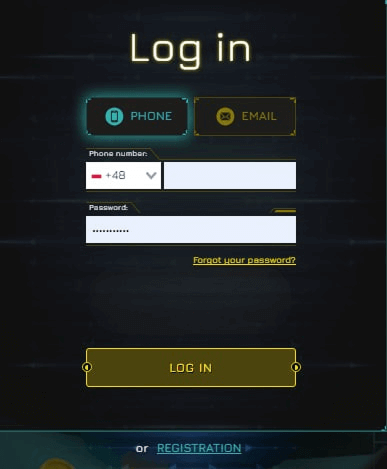 wybór metody autoryzacji w kasynie Winity