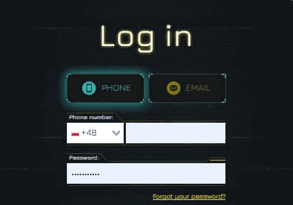 autoryzacja numerem telefonu w kasynie Winity